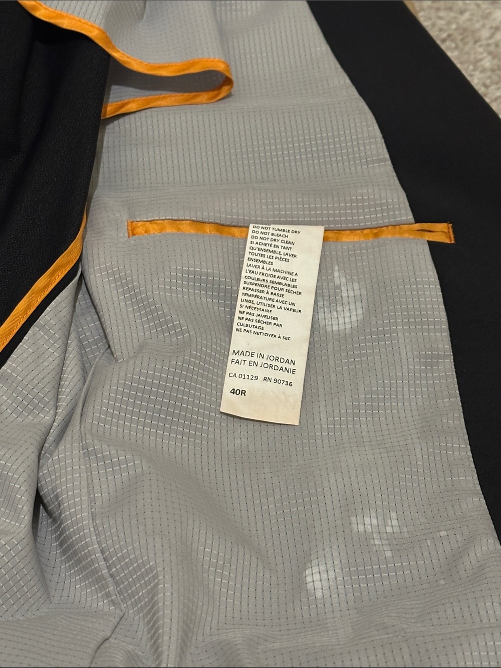 Calvin Klein Men's Black Two-Button Suit Jacket & Trousers - Picture 8 of 12